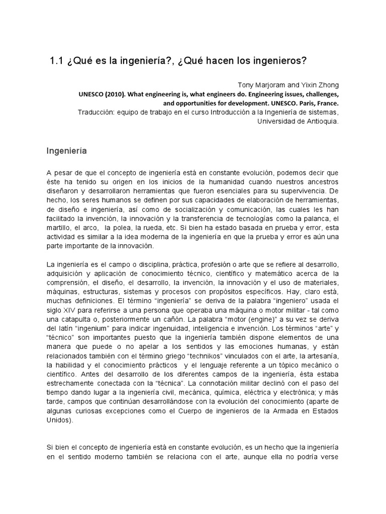 ¿Qué Es La Ingeniería , ¿Qué Hacen Los Ingenieros Tony Marjoram y
