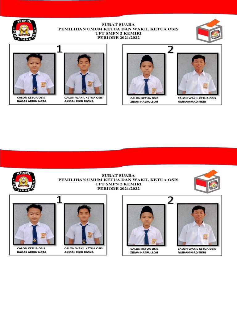 SURAT SUARA PEMILIHAN OSIS dikonversi PDF