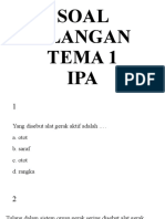 Soal Ulangan IPA Tema 1