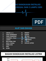 Saklar Tunggal Dan 2 Lampu Seri