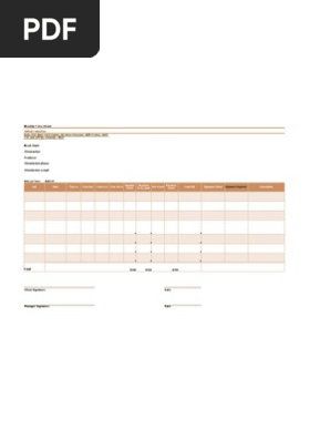 Time Sheet Template