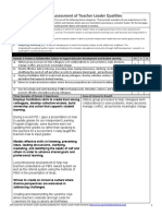 Self-Assessment of Teacher Leader Qualities