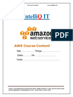 AWS Course Content