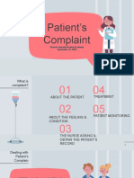 Patient's Complaint