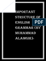 Important Structure of English Grammar