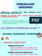 Sejarah Kerusakan Lingkungan & Permasalahan Lingkungan