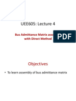 UEE605 Lect 4 Direct Ybus