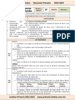 Noviembre - 5to Grado Ciencias Naturales (2022-2023)