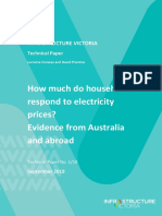 How Much Do Households Respond To Electricity Prices? Evidence From Australia and Abroad