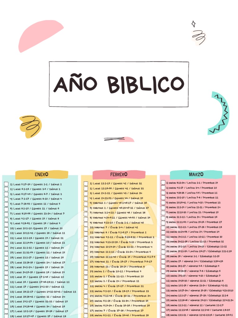 Año Biblico PDF Biblia cristiana El antiguo Israel y Judá