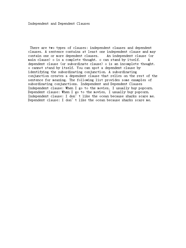 Understanding Clauses: Types Explained | PDF