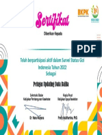 Sertifikat SSGI - TPG - Provinsi Bengkulu