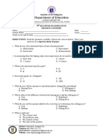 Grade 8-Cookery 3rd Quarter-Questionnaire