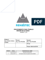 Procedimiento para Trabajo Seguro en Alturas