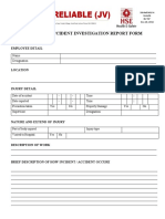 Accident Incident Form