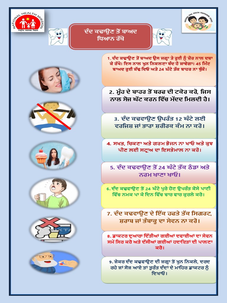 Dental Post Op Instructions For Extractions