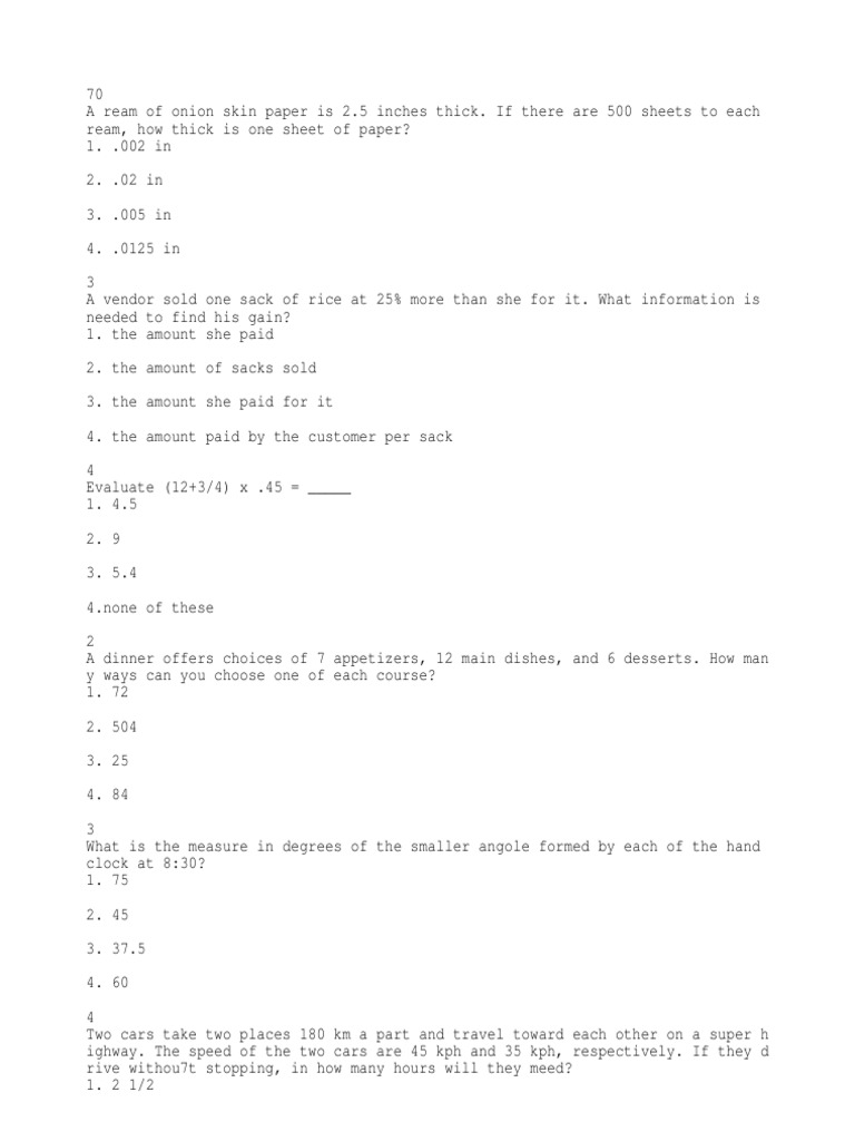 Let Math Quiz | PDF | Teaching Mathematics | Science