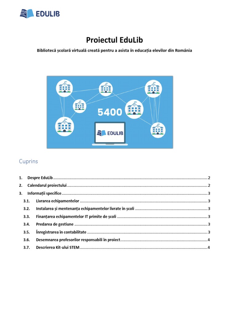 Edulib - Detalii Proiect Final | PDF