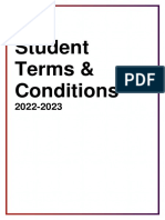 Student Terms & Conditions 2022-23