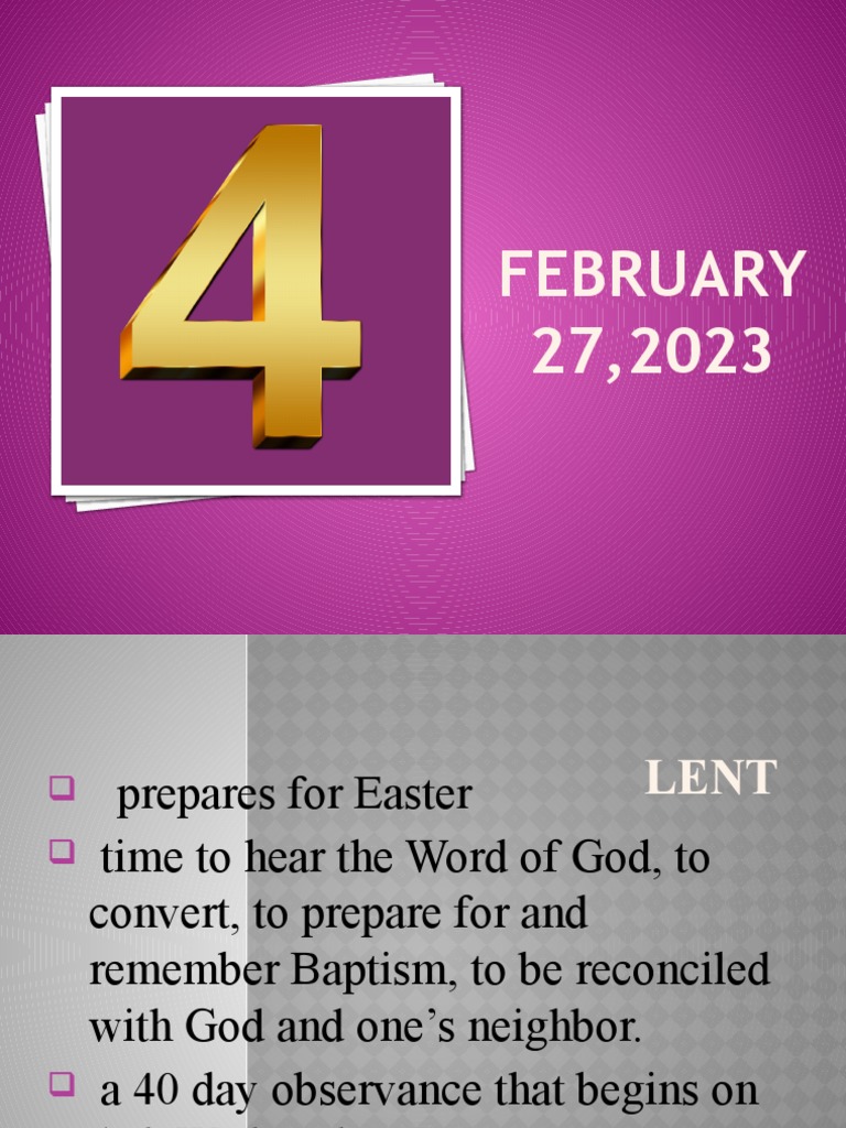 Lenten Season PDF Lent Easter