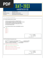 Xat 2023 Answer Key