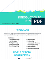 WEEK 1 - Introduction To Human Physiology and Cell Physiology Powerpoint
