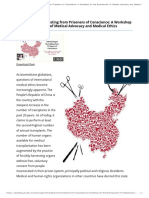 Forced Organ Harvesting From Prisoners of Conscience: A Workshop On The Intersection of Medical Advocacy and Medical Ethics