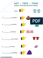 Identifying Clothing with Demonstrative Pronouns