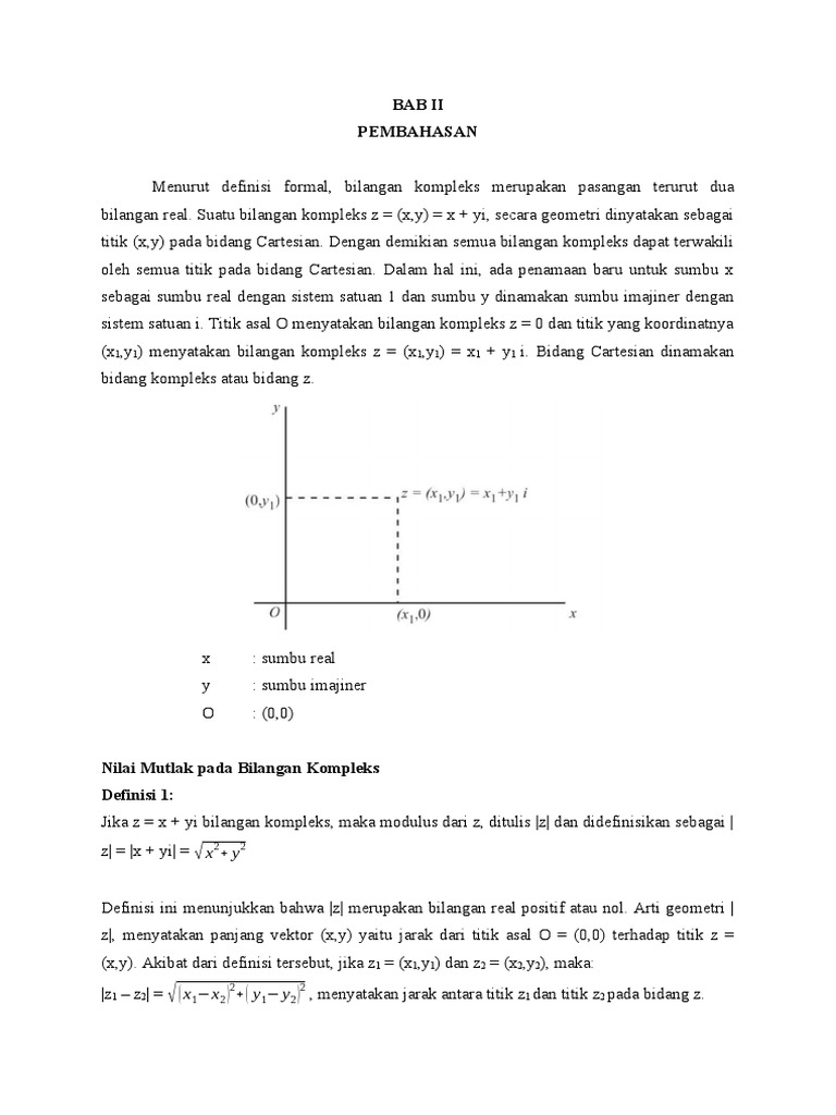 Modulus dan Representasi Bilangan Kompleks | PDF