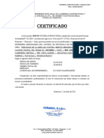 Certiifcado Enfermera