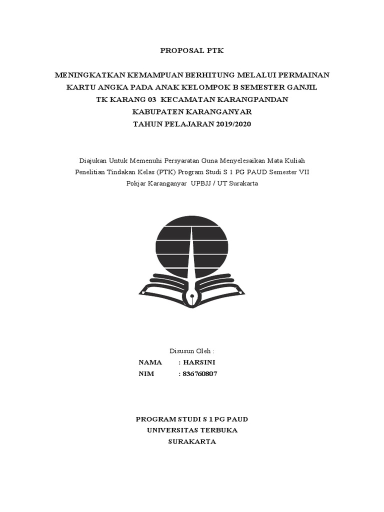 PTK Permainan Kartu Angka untuk TK | PDF | Karier & Perkembangan