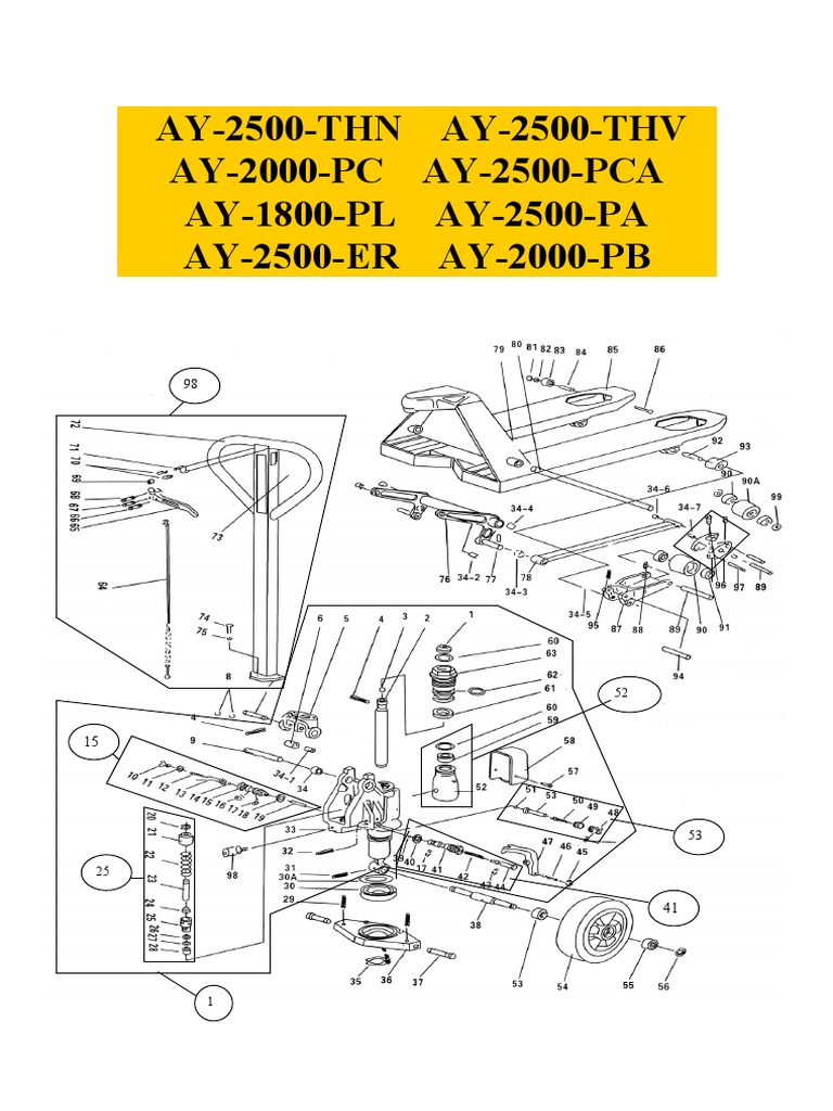 Ay 2500 THN, 2500 THV, 2000 PC,,2500 Pca, 1800 PL, 2500 Pa | PDF ...