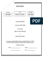 Editable Share Certificate Template Download