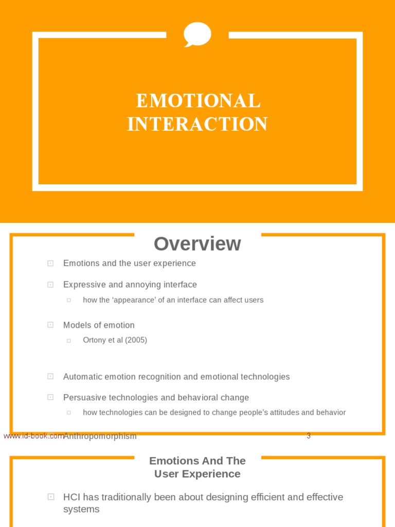Emotional Interaction in HCI Design | PDF | Emotions | User Interface