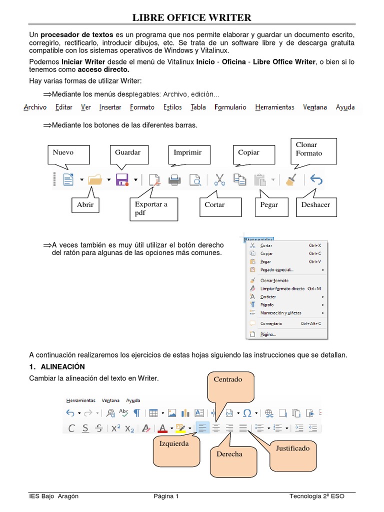 01 Libreoffice Writer | PDF