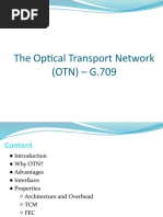 The Optical Transport Network (OTN) - G.709