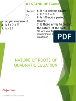 Nature of Roots of Quadratic Equation