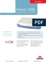 Optimux-108L: Fiber Multiplexer For 4 E1 and Ethernet