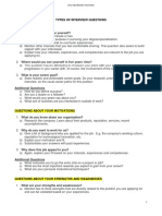 This PDF - Types of Interview Questions
