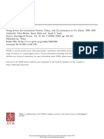 Going Green Environmental Protest, Policy, and CO Emissions in U.S. States, 1990-2007