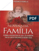 Resumo Novena Da Familia Pedindo A Intercessao de Luis e Zelia Martin Pais de Santa Teresinha Do Menino Jesus Italo Fasanella