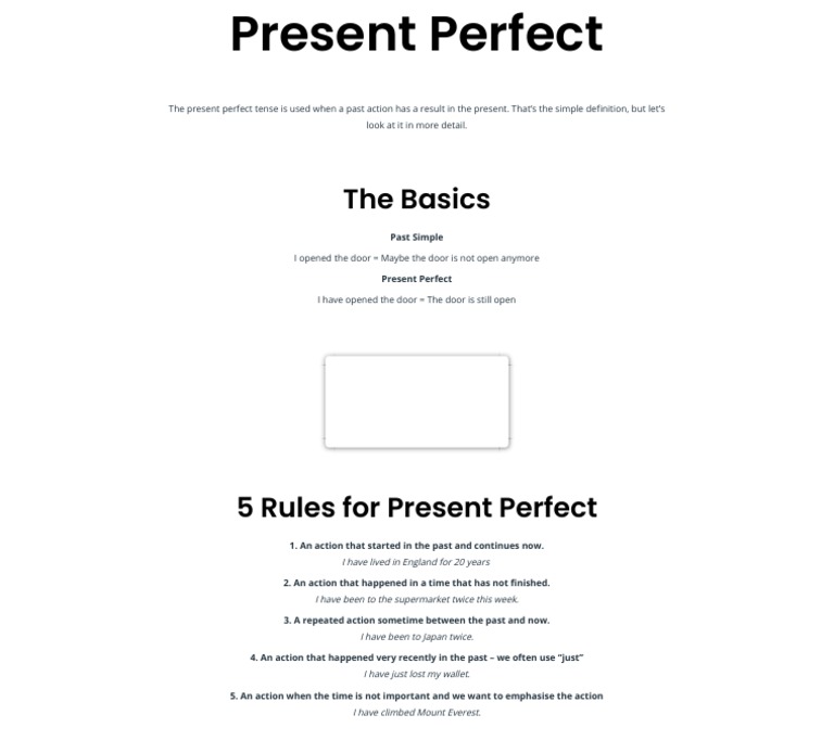 #80 The Present Perfect Tense - Level Up English | PDF | Linguistics