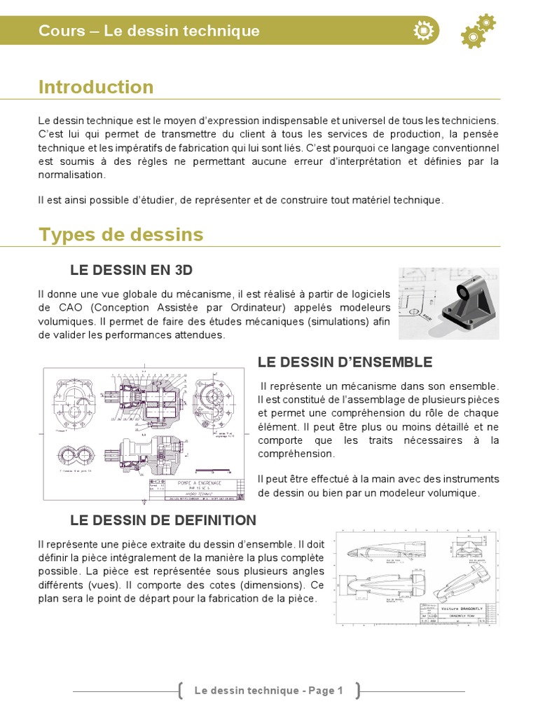 Introduction au dessin technique | PDF | Dessin technique | Dessin