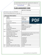 57 Supplier Assessment Form Rev 01 DTD 01 07 2017