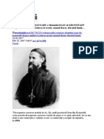 VEDENIA ÎNFRICOȘĂTOARE A Sfântului IOAN de KRONSTADT Despre ANTIHRIST