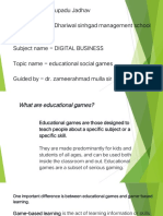 Educational social games teach key skills