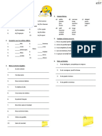 Minitests de Grammaire