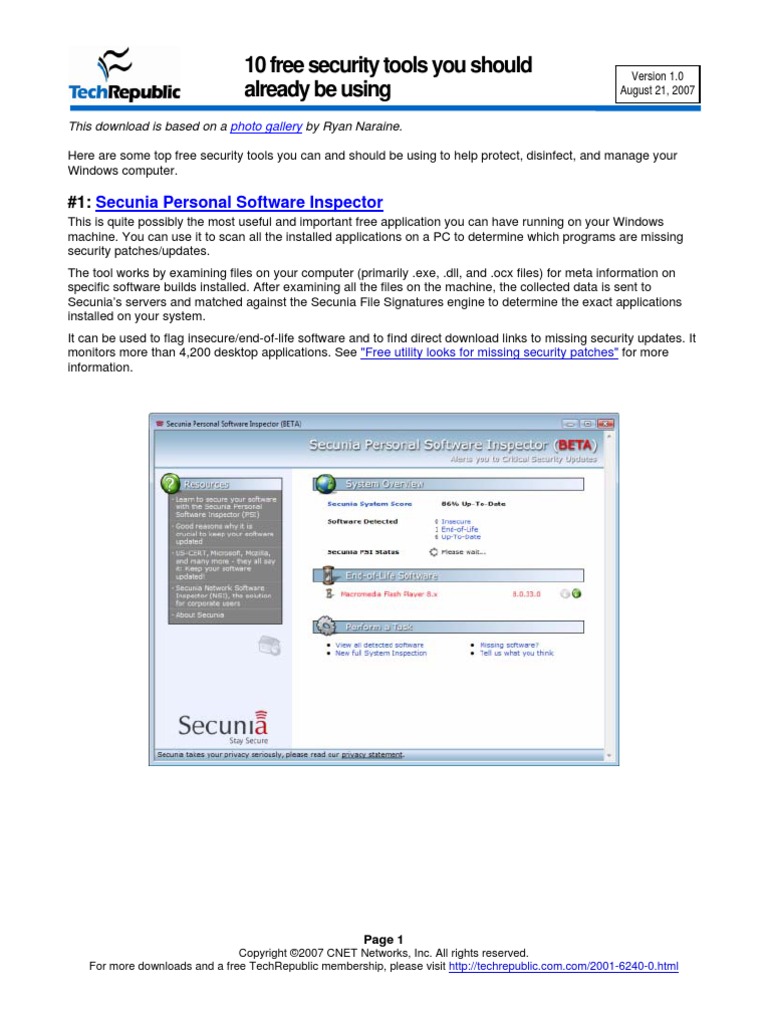 10 Free Security Tools You Should Be Using | PDF | Firefox | Web Browser