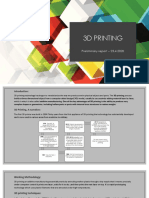 3D Printing Preliminary Report For Presentation