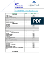 DRINKS MENU 2022 Last